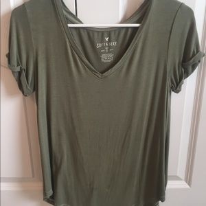 olive green American eagle outfitters shirt